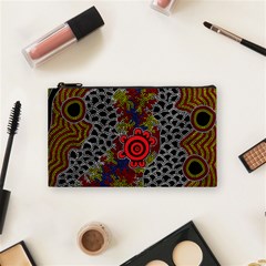 Aboriginal Art - Waterholes Cosmetic Bag (small)  by hogartharts