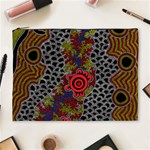 Aboriginal Art - Waterholes Cosmetic Bag (XL) Front