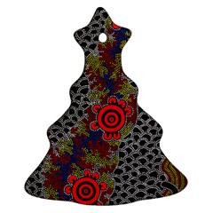 Aboriginal Art - Waterholes Ornament (christmas Tree) 