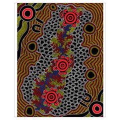 Aboriginal Art - Campsite Drawstring Bag (small) by hogartharts