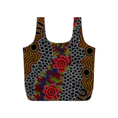 Aboriginal Art - Waterholes Full Print Recycle Bags (s) 