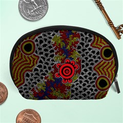 Aboriginal Art - Waterholes Accessory Pouches (large)  by hogartharts