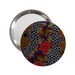 Aboriginal Art - Meeting Places 2 25  Handbag Mirrors by hogartharts