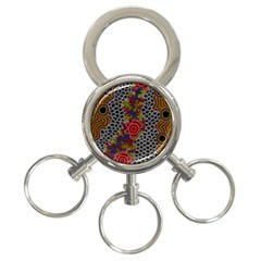 Aboriginal Art - Meeting Places 3-ring Key Chains by hogartharts