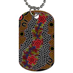 Aboriginal Art - Meeting Places Dog Tag (two Sides) by hogartharts