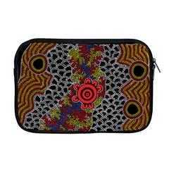 Aboriginal Art - Waterholes Apple Macbook Pro 17  Zipper Case by hogartharts