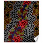 Aboriginal Art - Meeting Places Canvas 8  x 10  8.15 x9.66  Canvas - 1