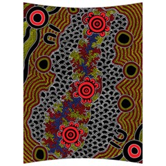 Aboriginal Art - Waterholes Back Support Cushion by hogartharts