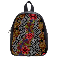 Aboriginal Art - Meeting Places School Bag (small) by hogartharts