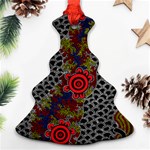 Aboriginal Art - Meeting Places Ornament (Christmas Tree)  Front