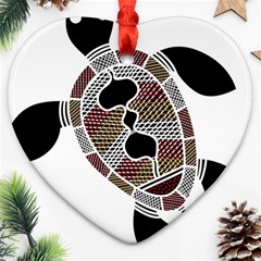 Aboriginal Art - Untitled Ornament (heart)