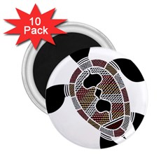 Aboriginal Art - Untitled 2 25  Magnets (10 Pack) 