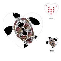 Aboriginal Art - Untitled Playing Cards (heart) 