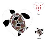 Aboriginal Art - Untitled Playing Cards (Heart)  Front