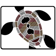 Aboriginal Art - Untitled Fleece Blanket (medium)  by hogartharts