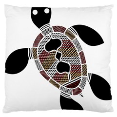 Aboriginal Art - Untitled Standard Flano Cushion Case (two Sides) by hogartharts