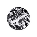 broken glass  Rubber Coaster (Round)  Front