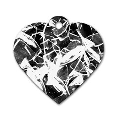 Broken Glass  Dog Tag Heart (one Side) by berwies