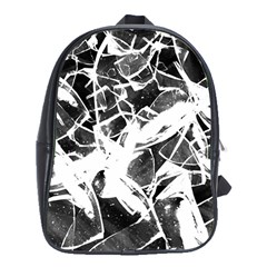 Broken Glass  School Bag (xl) by berwies