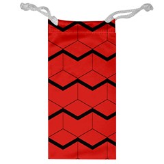 Red Box Pattern Jewelry Bag