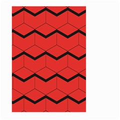 Red Box Pattern Large Garden Flag (two Sides)