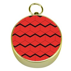 Red Box Pattern Gold Compasses