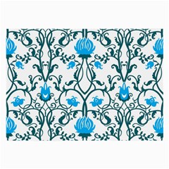 Art Nouveau, Art Deco, Floral,vintage,blue,green,white,beautiful,elegant,chic,modern,trendy,belle Époque Large Glasses Cloth (2-side) by NouveauDesign