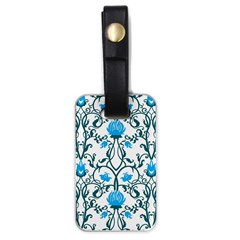 Art Nouveau, Art Deco, Floral,vintage,blue,green,white,beautiful,elegant,chic,modern,trendy,belle Époque Luggage Tags (one Side)  by NouveauDesign