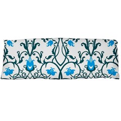 Art Nouveau, Art Deco, Floral,vintage,blue,green,white,beautiful,elegant,chic,modern,trendy,belle Époque Body Pillow Case (dakimakura)