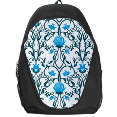 Art Nouveau, Art Deco, Floral,vintage,blue,green,white,beautiful,elegant,chic,modern,trendy,belle Époque Backpack Bag by NouveauDesign