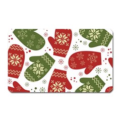 Winter Snow Mittens Magnet (rectangular) by allthingseveryone