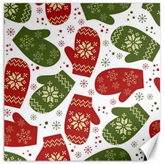 Winter Snow Mittens Canvas 20  X 20   by allthingseveryone