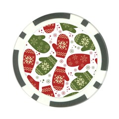 Winter Snow Mittens Poker Chip Card Guard (10 Pack) by allthingseveryone