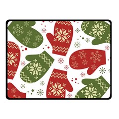 Winter Snow Mittens Fleece Blanket (small) by allthingseveryone