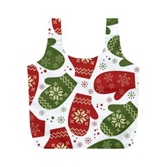 Winter Snow Mittens Full Print Recycle Bags (m)  by allthingseveryone