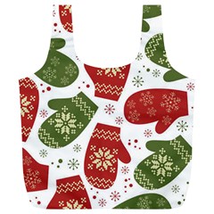 Winter Snow Mittens Full Print Recycle Bags (l) 