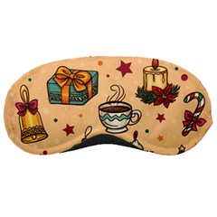 Cute Vintage Christmas Pattern Sleeping Masks by allthingseveryone