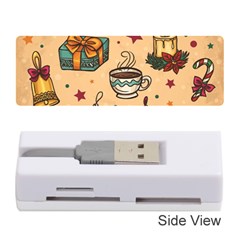 Cute Vintage Christmas Pattern Memory Card Reader (stick)  by allthingseveryone