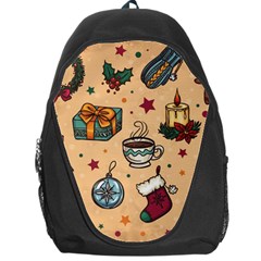 Cute Vintage Christmas Pattern Backpack Bag by allthingseveryone