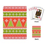 Christmas Tree Ugly Sweater Pattern Playing Card Back