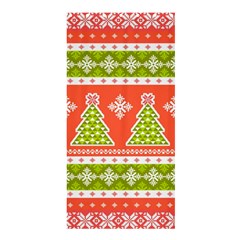 Christmas Tree Ugly Sweater Pattern Shower Curtain 36  X 72  (stall)  by allthingseveryone