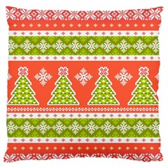 Christmas Tree Ugly Sweater Pattern Standard Flano Cushion Case (two Sides) by allthingseveryone