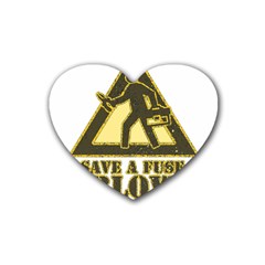 Save A Fuse Blow An Electrician Heart Coaster (4 Pack)  by FunnyShirtsAndStuff