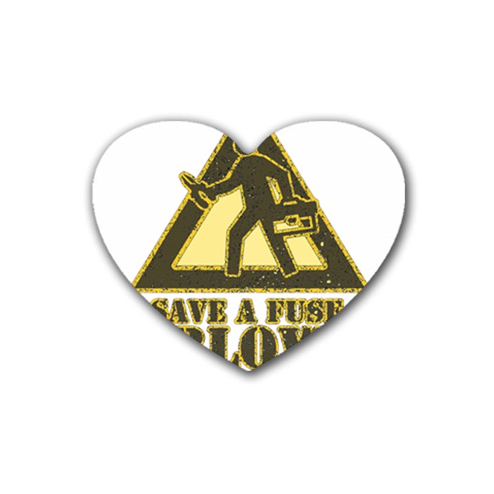 Save a fuse blow an electrician Heart Coaster (4 pack) 