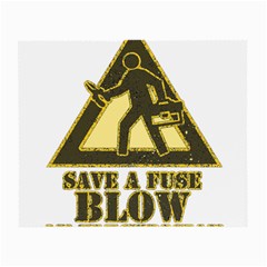 Save A Fuse Blow An Electrician Small Glasses Cloth (2-side) by FunnyShirtsAndStuff