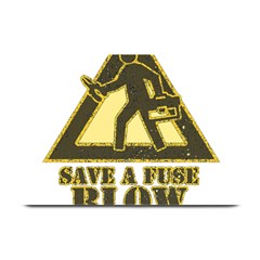 Save A Fuse Blow An Electrician Plate Mats by FunnyShirtsAndStuff