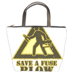 Save A Fuse Blow An Electrician Bucket Bags by FunnyShirtsAndStuff