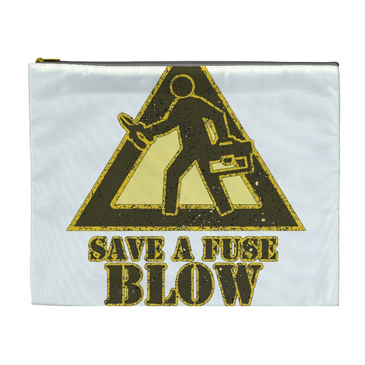 Save a fuse blow an electrician Cosmetic Bag (XL)