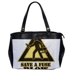 Save A Fuse Blow An Electrician Office Handbags by FunnyShirtsAndStuff