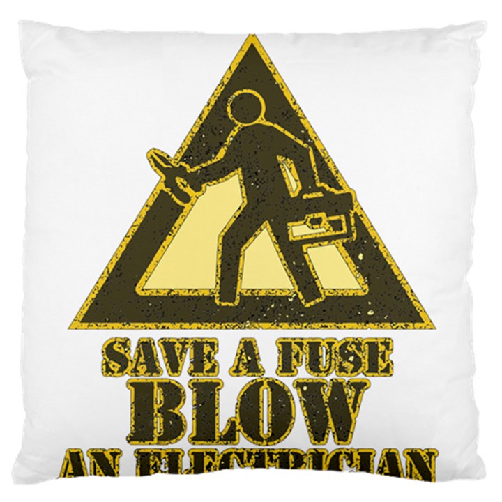 Save a fuse blow an electrician Standard Flano Cushion Case (Two Sides)